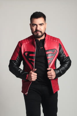 Chamarra supermán roja