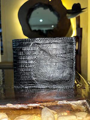 Cartera negra piel